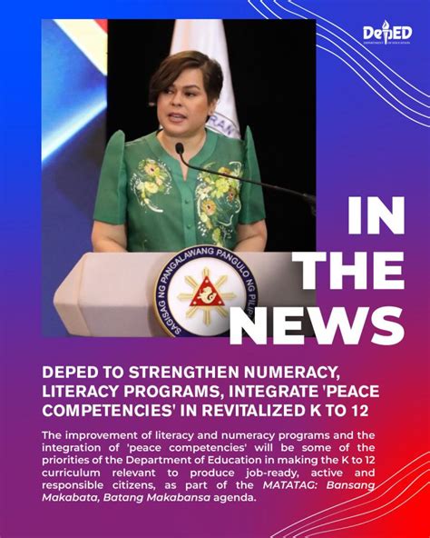 deped negor issuances|DepEd to strengthen numeracy, literacy programs, integrate ‘peace.